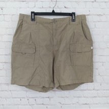 Magellan Outdoor Shorts Mens 36 Beige Stretch Waist Cotton Nylon Hiking ... - $19.99