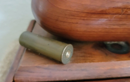 Vintage Wooden Mallard Duck Drake Decoy Shotgun Shell On Wood Box - $129.00