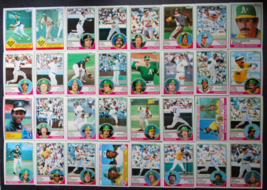 1983 Topps Oakland Athletics A&#39;s Team Set of 32 Baseball Cards - £7.07 GBP