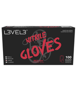 L3VEL3 Nitrile Red Touch Screen Gloves - 100ct - £18.53 GBP