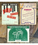 Lot of 3 SCHAUM Piano Books-Sheet Music-Paperback-Vtg  - €10,58 EUR