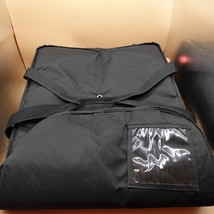 Pizza Delivery Bag XLarge Black Insulated Heavy Duty 19x21x9&quot; - $34.96