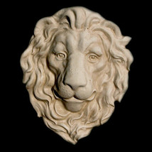 Lion Head Bust Wall Sculpture plaque - $24.75