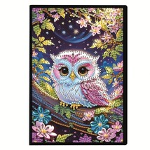 Cute Owl Notebook, Journal, Sketchbook Diamond Jewel Art COMPLETED - $14.84