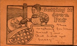 “Getting it Down Pat” Cartoon RPPC Antique Medicine Nurse --EARLY 1900&quot;s BK44 - £5.46 GBP