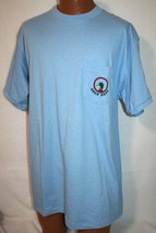 Vintage 90s Duck Head Logo Blue Pocket Tee T-SHIRT Xl New Single Stitch Made Usa - £22.63 GBP