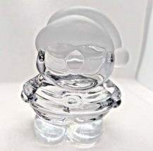 Santa Claus With Sunglasses Crystal Glass Figurine George Good Christmas Holiday - £18.90 GBP