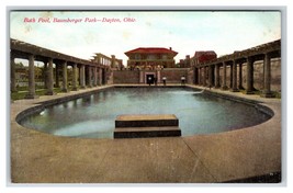 Bath Pool Baumberger Park Dayton Ohio OH UNP DB Postcard I18 - £3.85 GBP