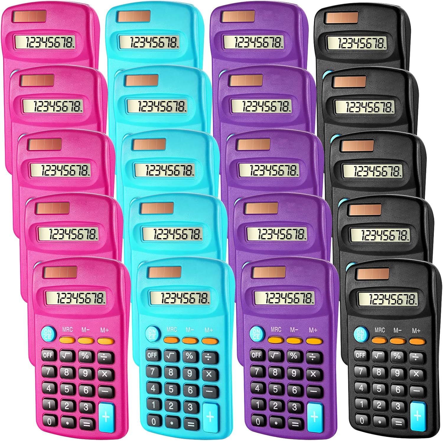 12 Pack Pocket Size Mini Calculator Basic Calculators For Students With ... - $37.93