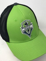 MLS Seattle Sounders Adidas Climalite Flex Fitted Green with Black Mesh Hat S/M - $19.75