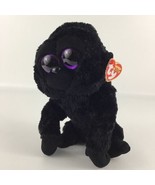 Ty Silk Beanie Boos George Gorilla 9&quot; Plush Stuffed Animal Toy Monkey wi... - $25.69