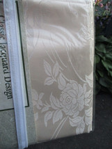 National Curtain Jacquard Roses Window Swag Valance Lot of 4 Ivory NEW V... - £26.57 GBP