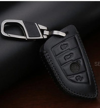 Stunning black leather BMW key case - £18.76 GBP