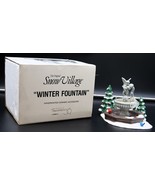 Vtg Dept 56 Winter Fountain Snow Village Department Retired w/ Original Box - $838.10 MXN