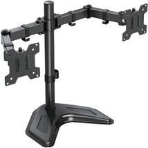 Dual Monitor Stand, Free-Standing Monitor Stands For 2 Monitors Up To 27... - £58.98 GBP