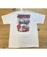 Vintage Johnston, PA Fire Dept Department 100 Years of Service Graphic T... - £23.29 GBP