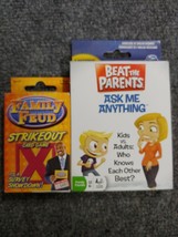 Lot Of 2 Card Games; Family Fued Strikeout And Beat The Parents ask me anything - £11.15 GBP