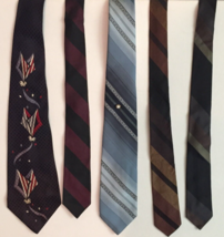 Vintage Wembley neckties lot of 5, 4 are 55 inches one is 54 inches - £21.25 GBP