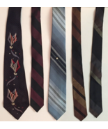 Vintage Wembley neckties lot of 5, 4 are 55 inches one is 54 inches - £20.94 GBP