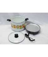 West Bend Lazy Day Vintage Slow Cooker Kitchen Motif 6 Quart 5225  1970s - €50,70 EUR
