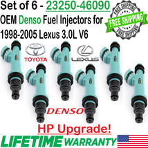 OEM 6 Units (x6) HP Upgrade DENSO Fuel Injectors For 1998 Toyota Supra 3.0L V6 - £160.74 GBP