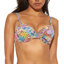 Raisins Womens L Multicolor Push Up Bikini Top Swimsuit NWT DF18 - $21.55