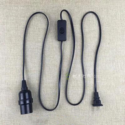  us plug 1pcs e27 pendant lamp cord set with switch edison vintage pendant light holder thumb200