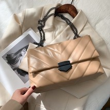Fashion Women Soft PU Leather Crossbody Bag Female Embroidery Thread Sho... - £33.50 GBP