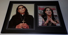 Ozzy Osbourne Framed 12x18 Photo &amp; Rolling Stone Cover Display - £54.52 GBP