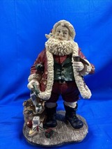 Vintage Heritage Santa Centerpiece Resin Figurine Christmas Holiday Deco... - $32.73
