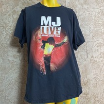Michael Jackson Nwot T-SHIRT Sz Xl Black Mj Live Glitter Blingy Tribute Show - £9.57 GBP