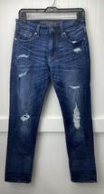 American Eagle Slim Straight Sz 29 Mens Extreme Flex 4 Denim Jeans Holes... - £18.49 GBP