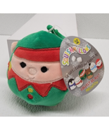 Squishmallow Elf Clip On Christmas Keychain Plush New With Tag! - $212.60 MXN