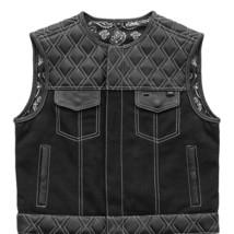 Biker Hunt Club Leather Vest - $76.00