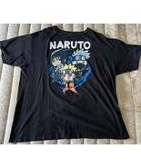 Naruto Men&#39;s Extra Large, Black Short Sleeve T-Shirt. Anime - $283.64 MXN
