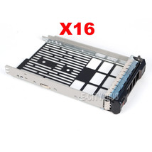 Lot Of 16,3.5&quot; Sas Sata Hdd Hard Drive Tray Caddy For Dell Poweredge R73... - $182.99