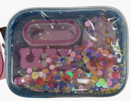 Packed Party 9 Pc. Nail Party Accessory Set With Confetti Bag BLUE image 2