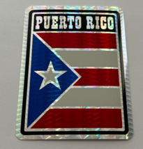 Puerto Rico Country Flag Reflective Decal Bumper Sticker Banderia - $6.79