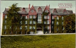 Shippensburg Pennsylvania Ladies Dormitory C.V.S.N. School 1910 Postcard... - £6.22 GBP