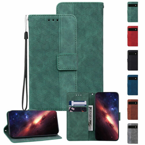 For Google Pixel 5/5A 5G/6A/6 Pro Leather Flip Wallet Flip Case