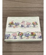 CAROL WILSON “PANSY TEACUPS” Set Of 9 Cards And 9 Envelopes - $24.74