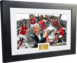 Large A3+ Print Arsene Wenger &quot;Celebration&quot; Signed Arsenal - Thierry Henry- - £95.92 GBP