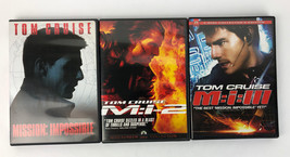 Mission:Impossible,1. 2, 3, Tom Cruise DVD 3 Movie Mint Discs Guaranteed - £11.78 GBP