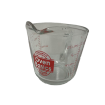 Anchor Hocking Oven Basics 2 Cup Glass Measuring Cup Red No 498 Vintage - £9.14 GBP