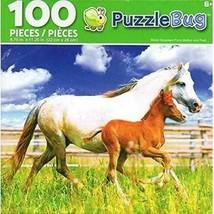 Welsh Mountain Pony Mother and Foal - PuzzleBug - 100 Piece Jigsaw Puzzle - $10.88