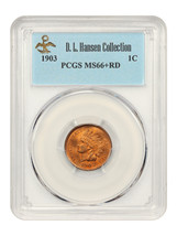 1903 1C PCGS MS66+RD ex: D.L. Hansen - £1,837.51 GBP