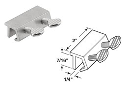 Prime-Line U 10679 Sliding Door Lock, Double Screws, Aluminum - £3.89 GBP