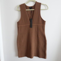 NWT House of Harlow Brown Ribbed Knit Dress Size L - $1,228.24 MXN
