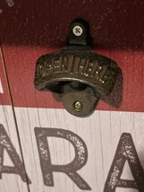 Garage wall Bottle opener with cap catcher basket - My Garage my Rules image 4