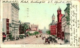 Washington DC - Pennsylvania Avenue Street View Trolley 1905 UDB Postcard T11 - £8.14 GBP